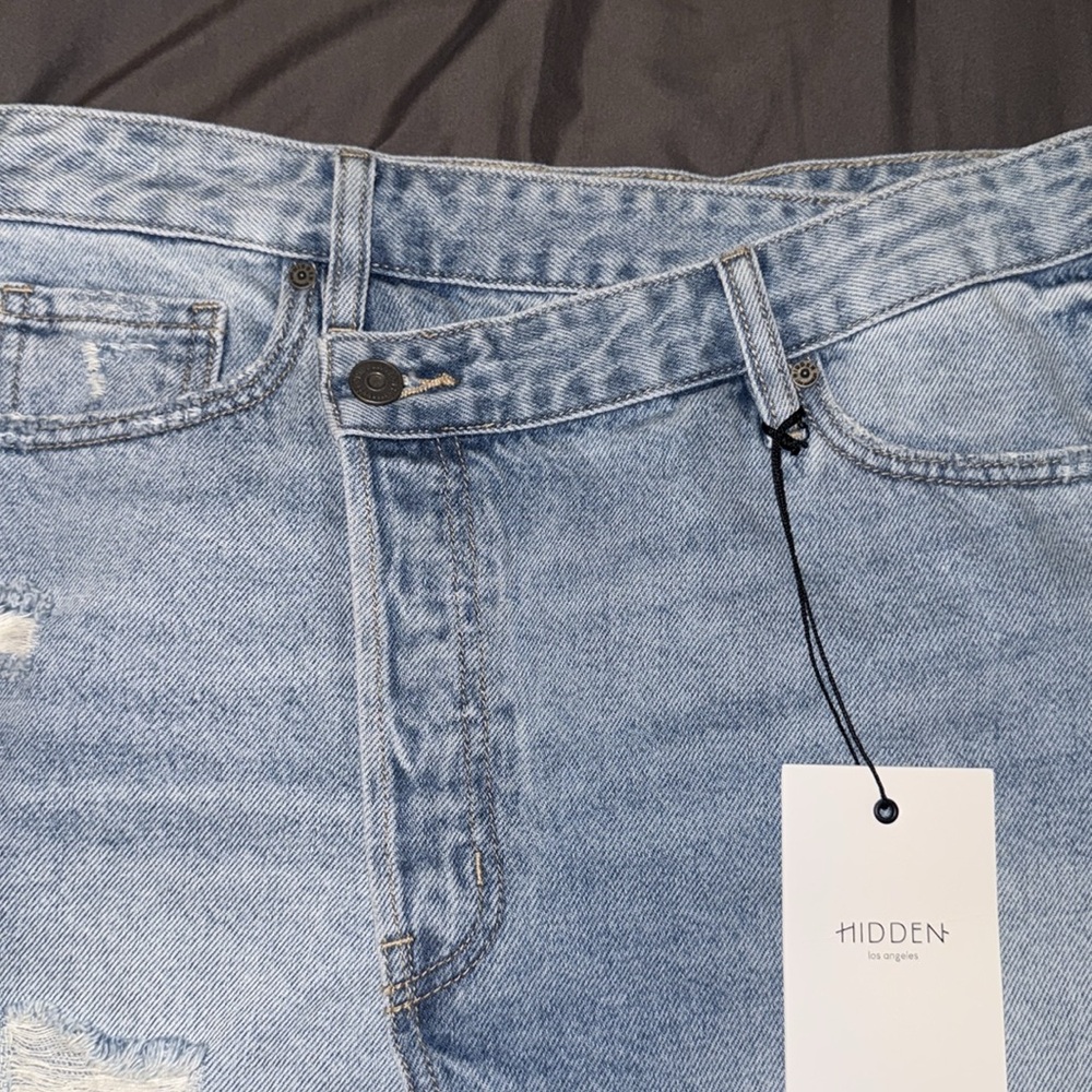 Asymmetrical denim skirt NWT - Picture 2 of 4